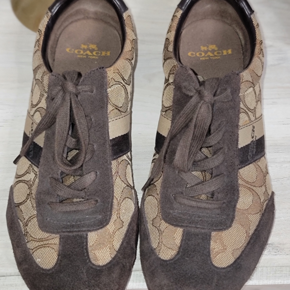 Coach- Kelson Women's Brown Sneakers Size 9